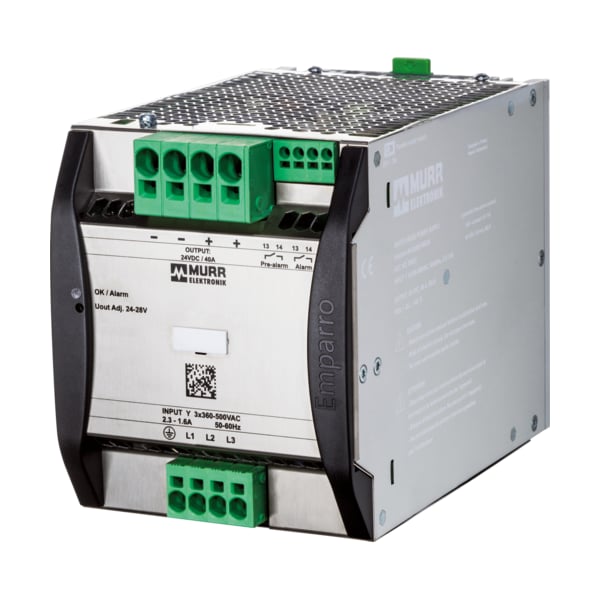 Murrelektronik Emparro Power Supply 3-PHASE, IN: 360 - 500VAC OUT: 24-28V/40ADC, Power Boost 85693 - main